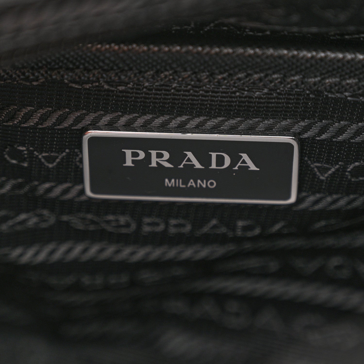 Prada Tessuto Nylon Saffiano Vela Backpack Black 6 of 9
