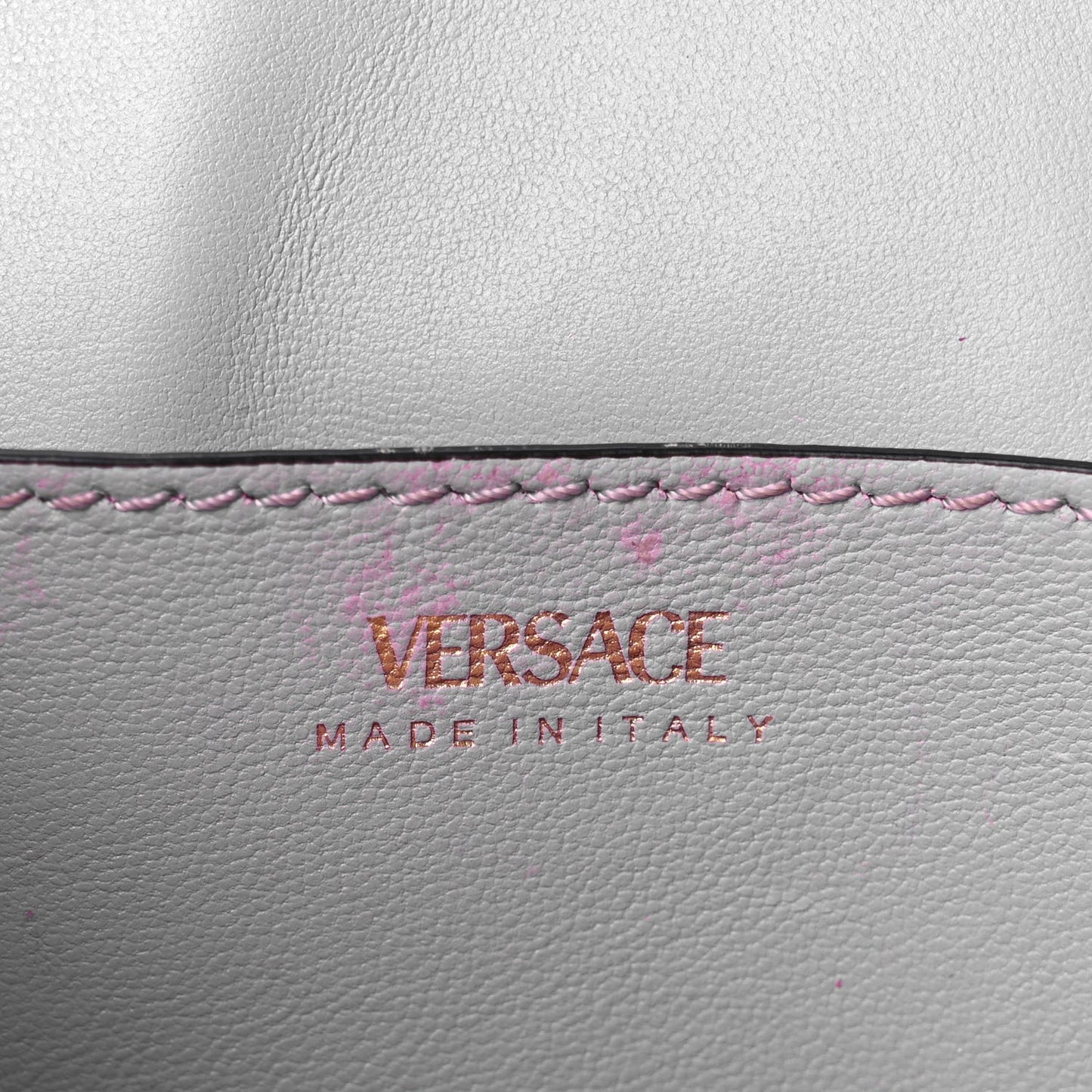 Calfskin Whipstitch La Medusa Top Handle Handbag English Rose English Rose