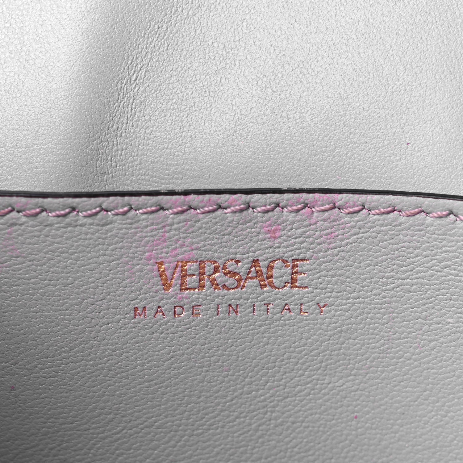 Versace Calfskin Whipstitch La Medusa Top Handle Handbag English Rose English Rose 5 of 13