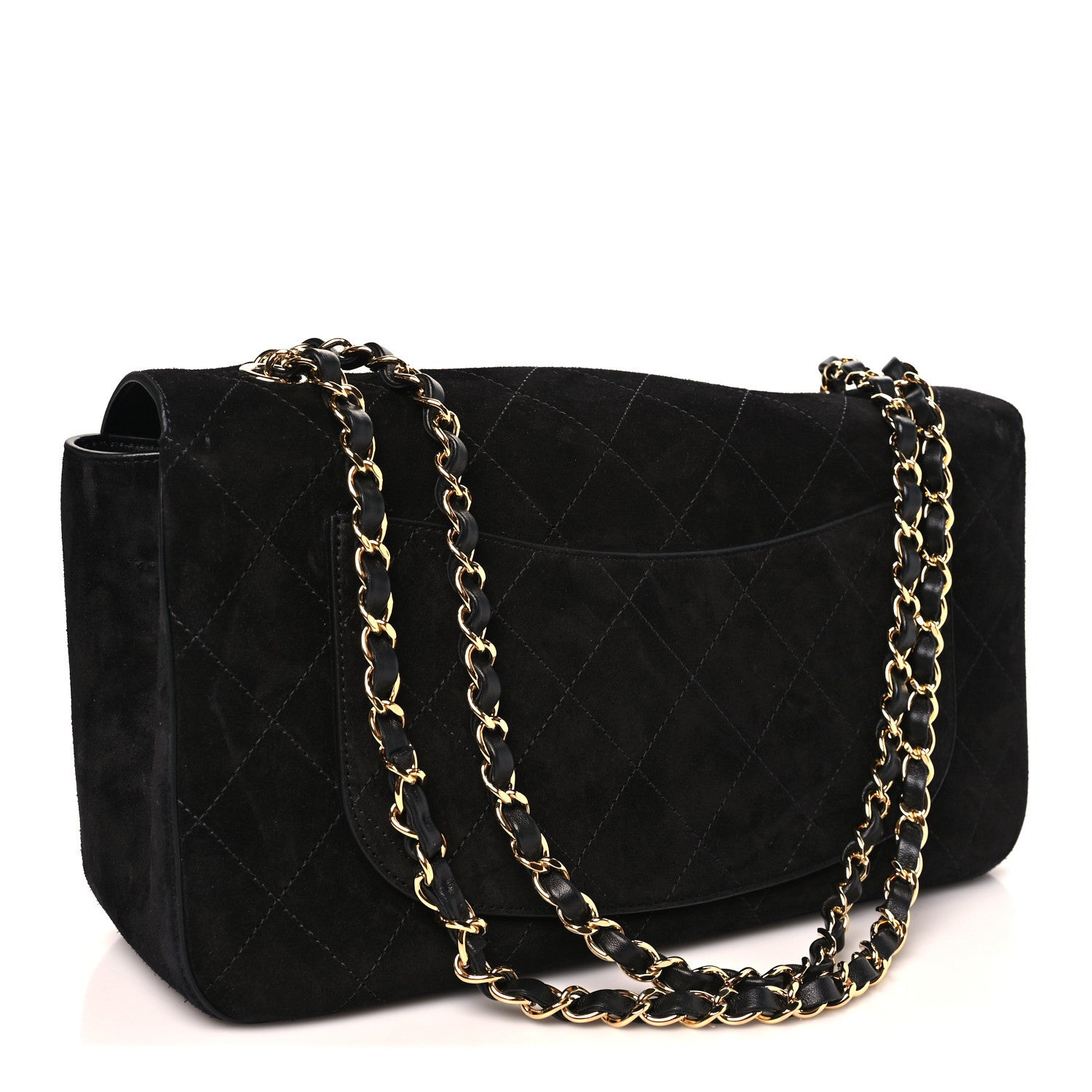 Chanel Suede Calfskin Small Maxi Flap  Black 3 of 11