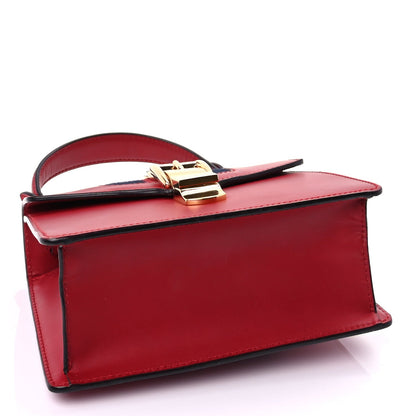 Gucci Calfskin Mini Sylvie Top Handle Bag Hibiscus Red 4 of 9