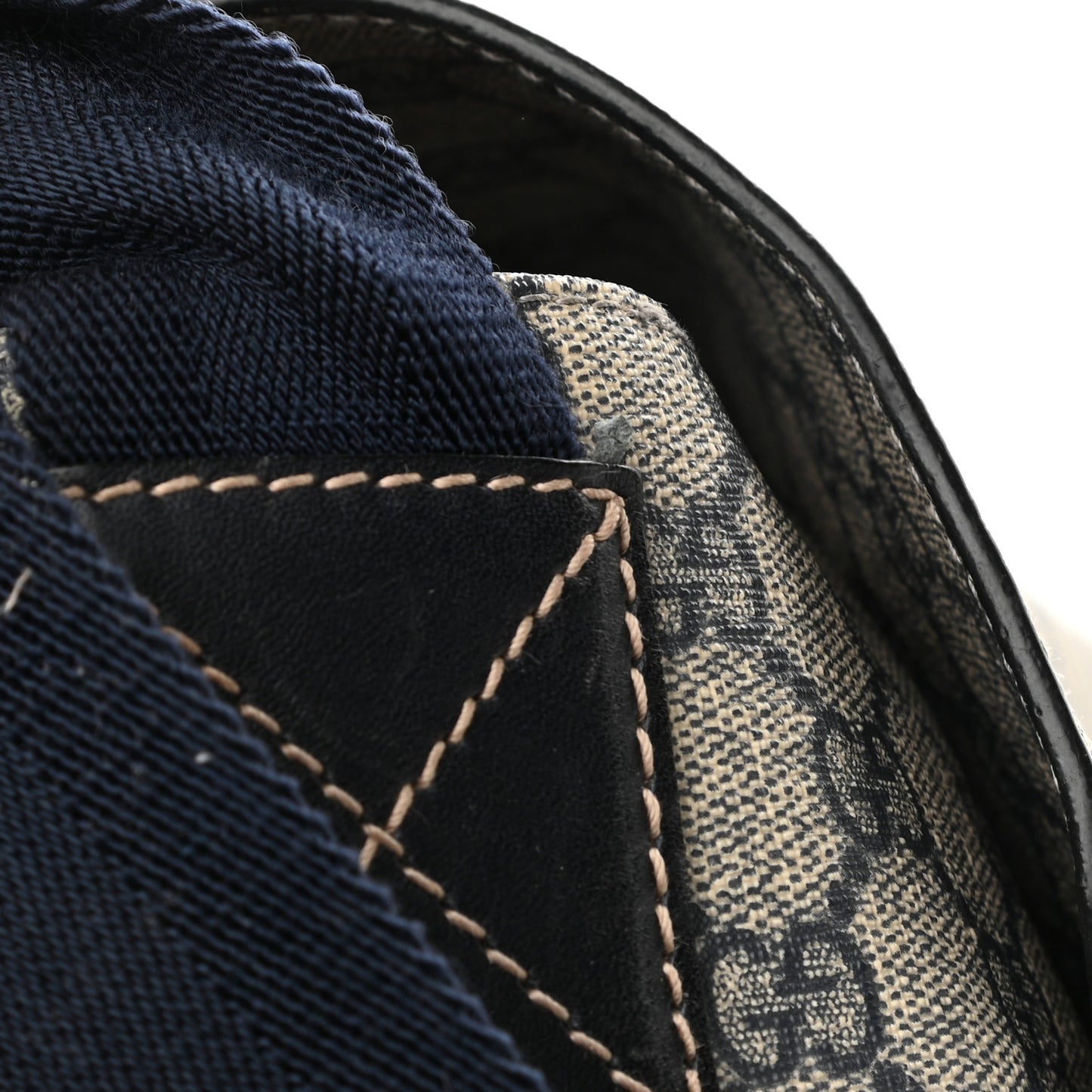 GG Plus Monogram Messenger Diaper Bag Navy