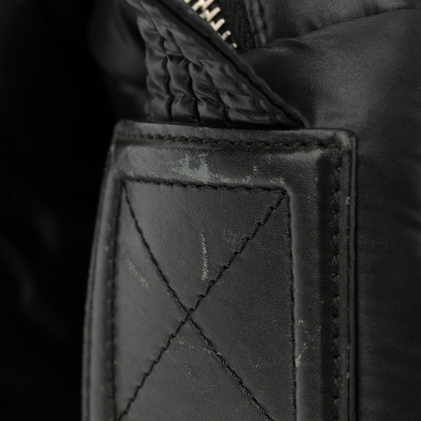 Nylon Coco Cocoon Messenger Bag Black