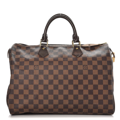 Louis Vuitton Damier Ebene Speedy 35 1 of 15