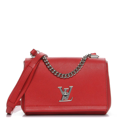 Louis Vuitton Calfskin Lockme II Chain Bag BB Rubis 1 of 11