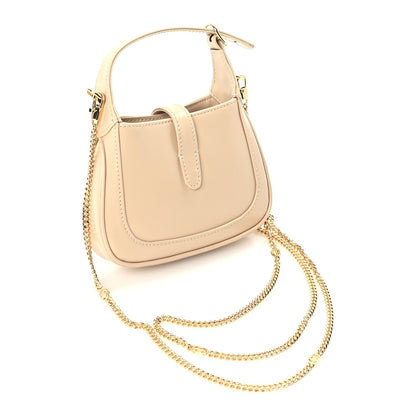 Gucci Boarded Dyana Lux Calfskin Nano Jackie 1961 Hobo  Beige 2 of 8