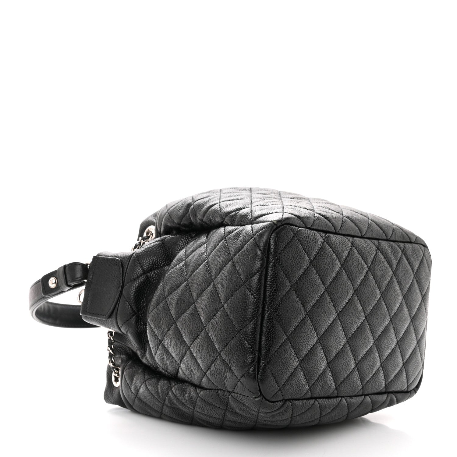 Chanel Caviar Quilted Small Chain Bucket Bag Black 4 of 13