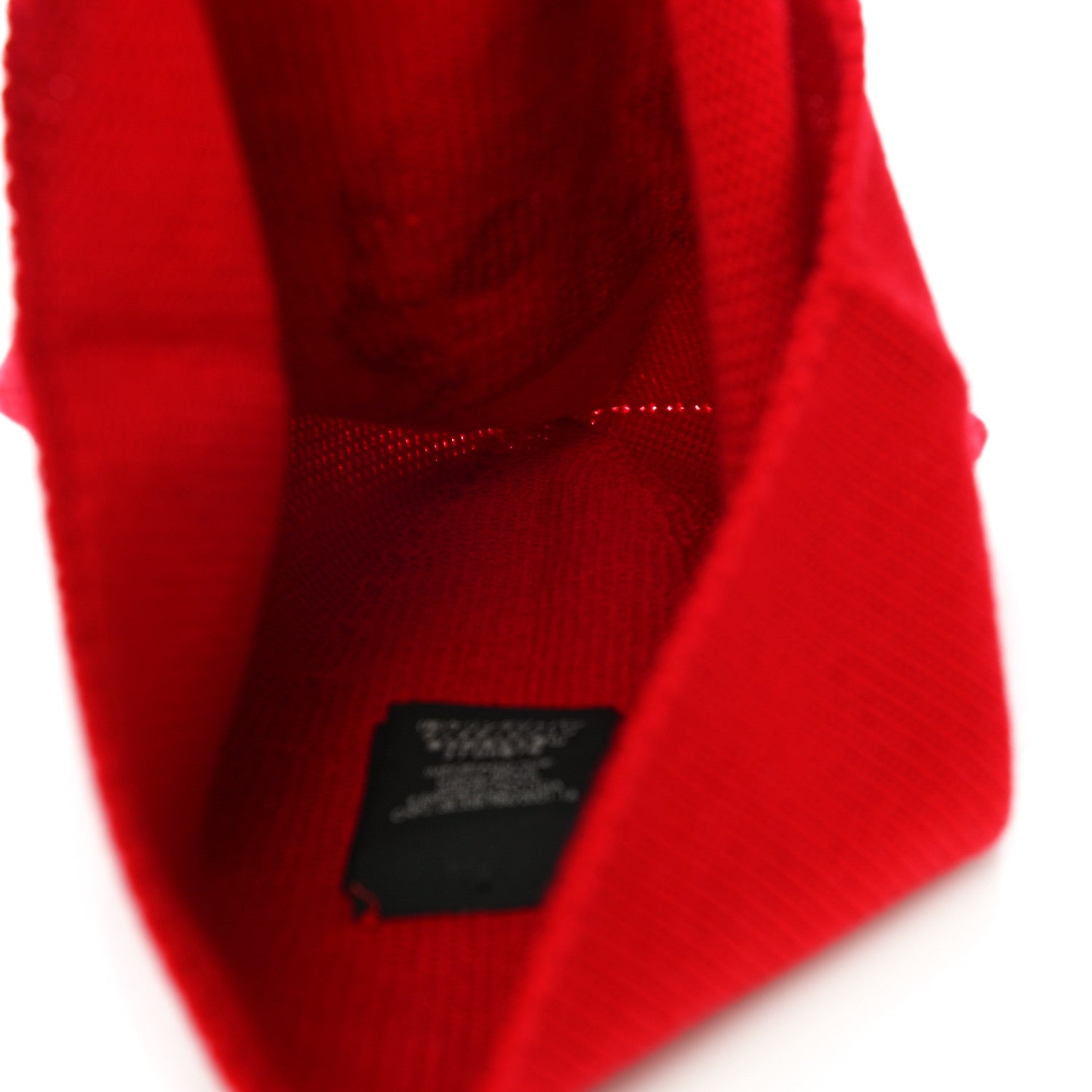 Gucci Wool GUCCY Cat Beanie Hat M Red Black 4 of 5