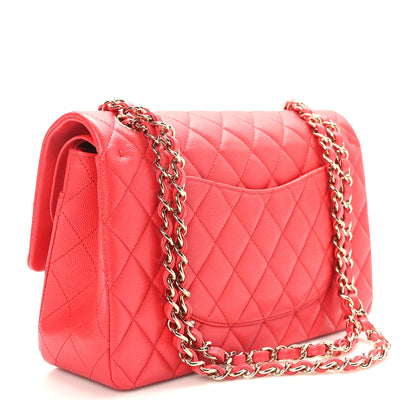 Chanel Caviar Quilted Medium Double Flap Red 3 of 10