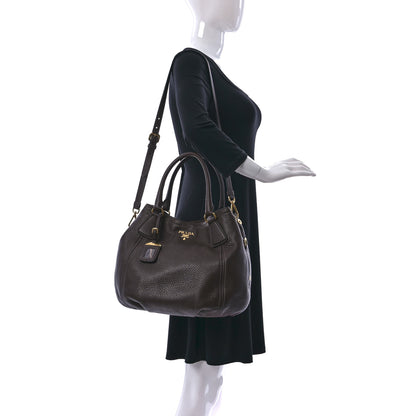 Prada Vitello Daino Tote Caffe 2 of 8