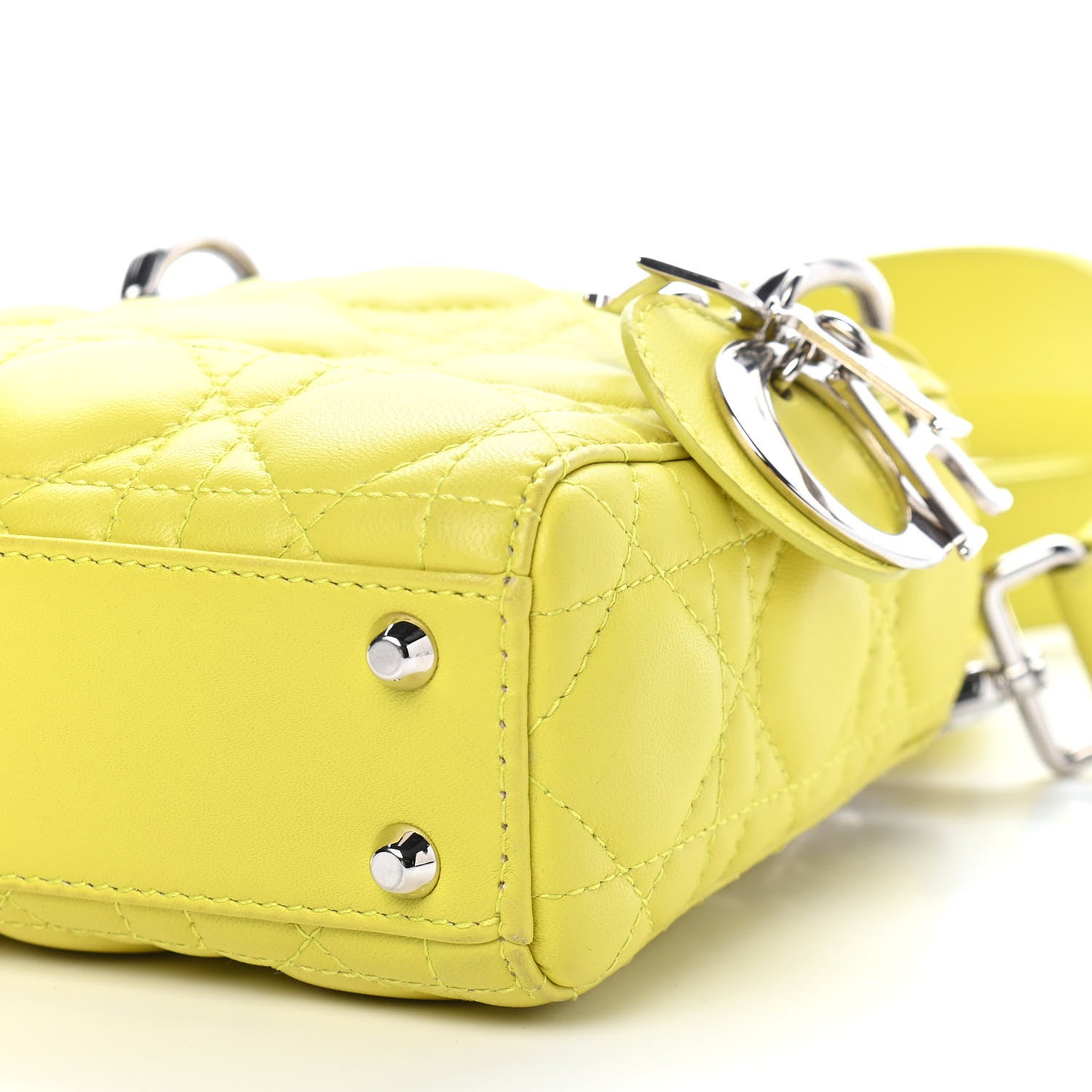 Christian Dior Lambskin Cannage Nano Lady Dior Acid 8 of 8