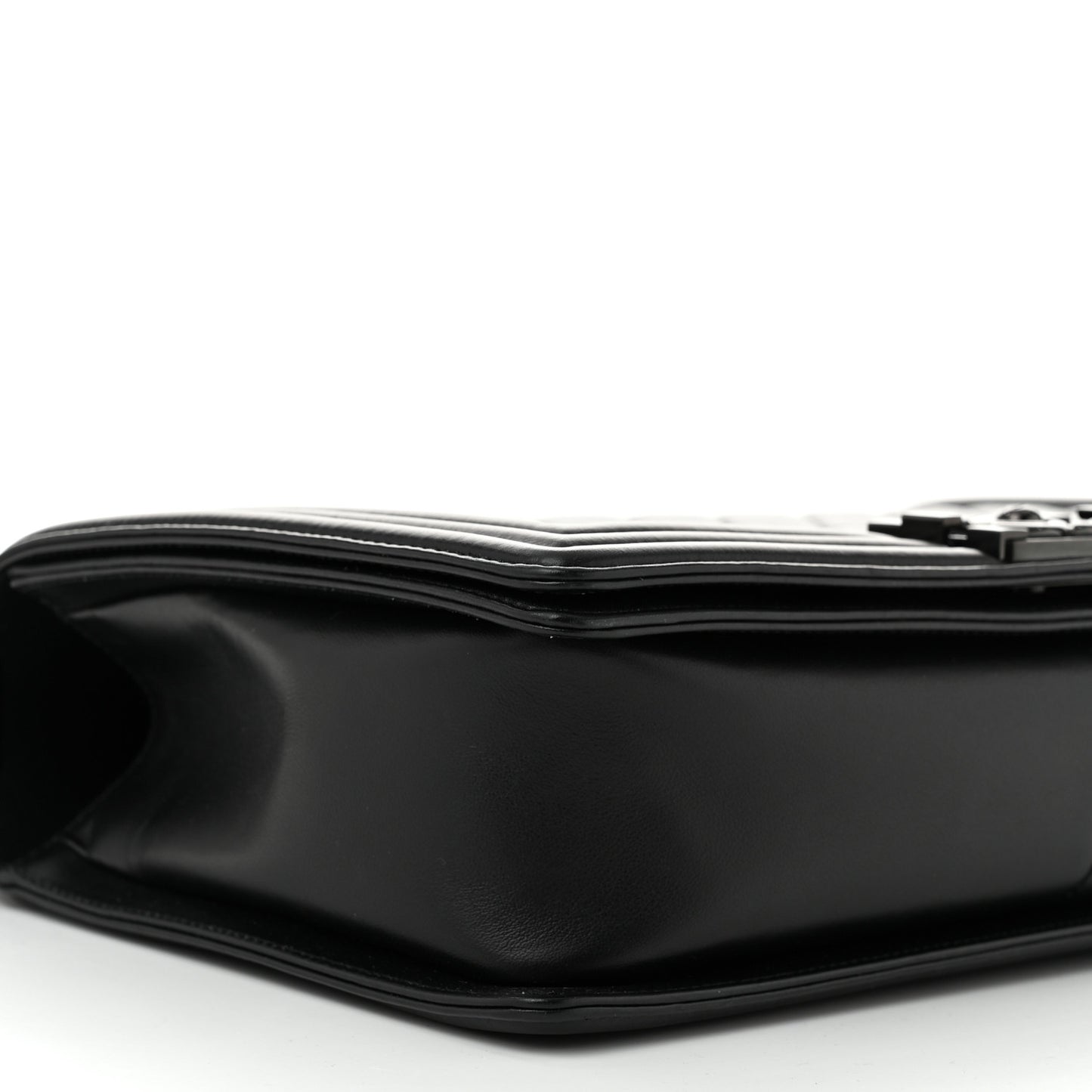 Calfskin Quilted New Medium Boy Flap So Black