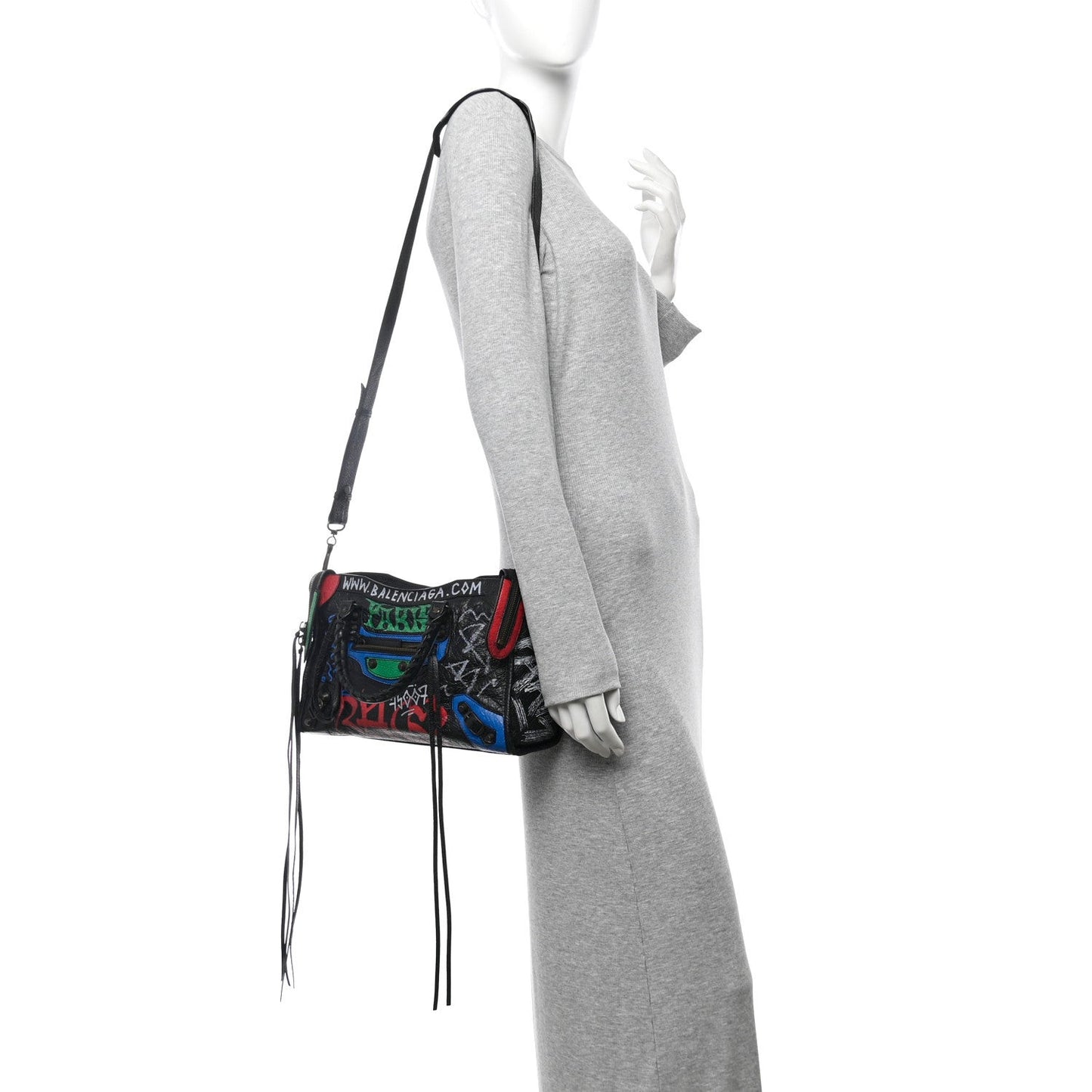 Agneau Graffiti All Over Classic Hardware S City Black Vert Rouge