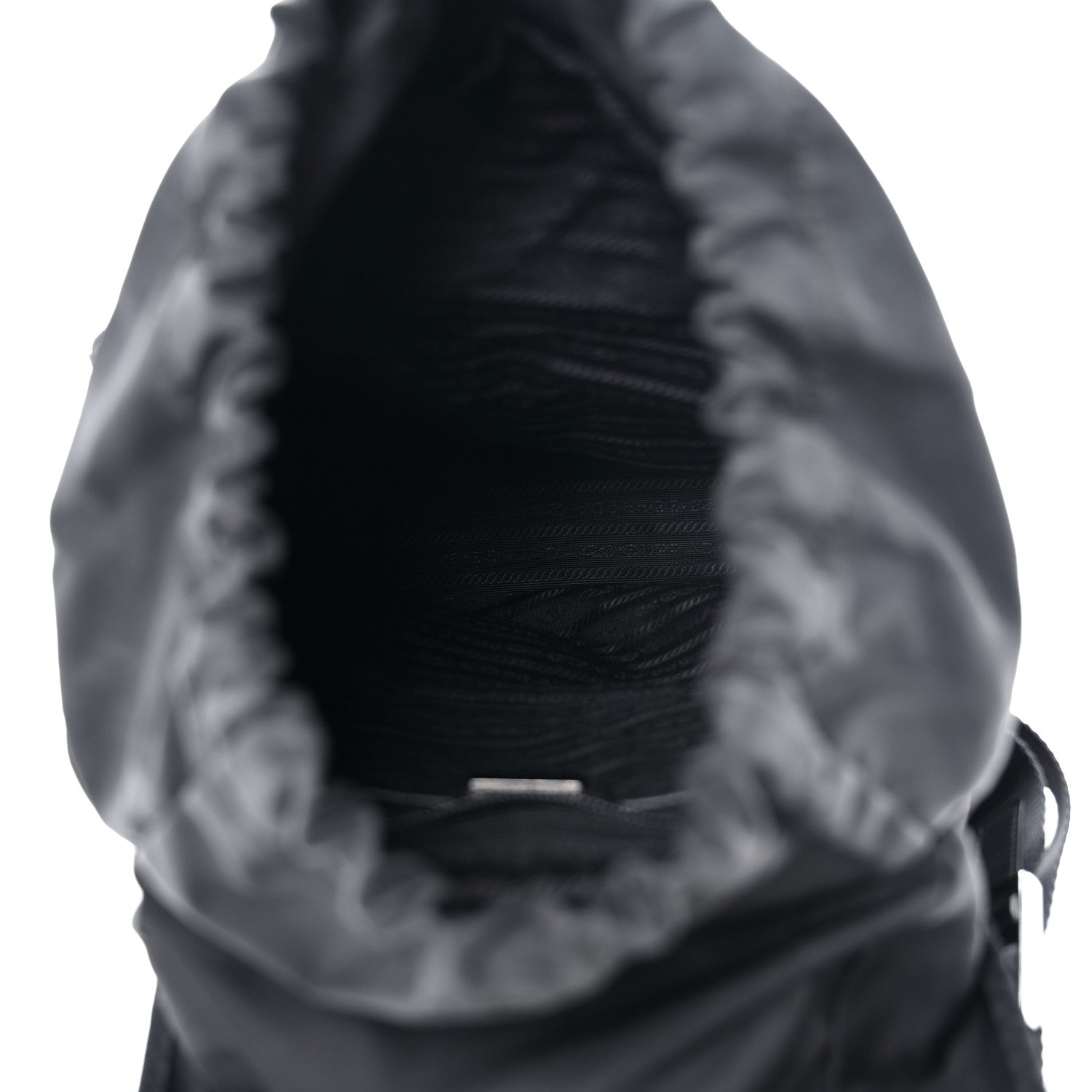 Prada Tessuto Nylon Vela Small Double Buckle Backpack Black 4 of 12