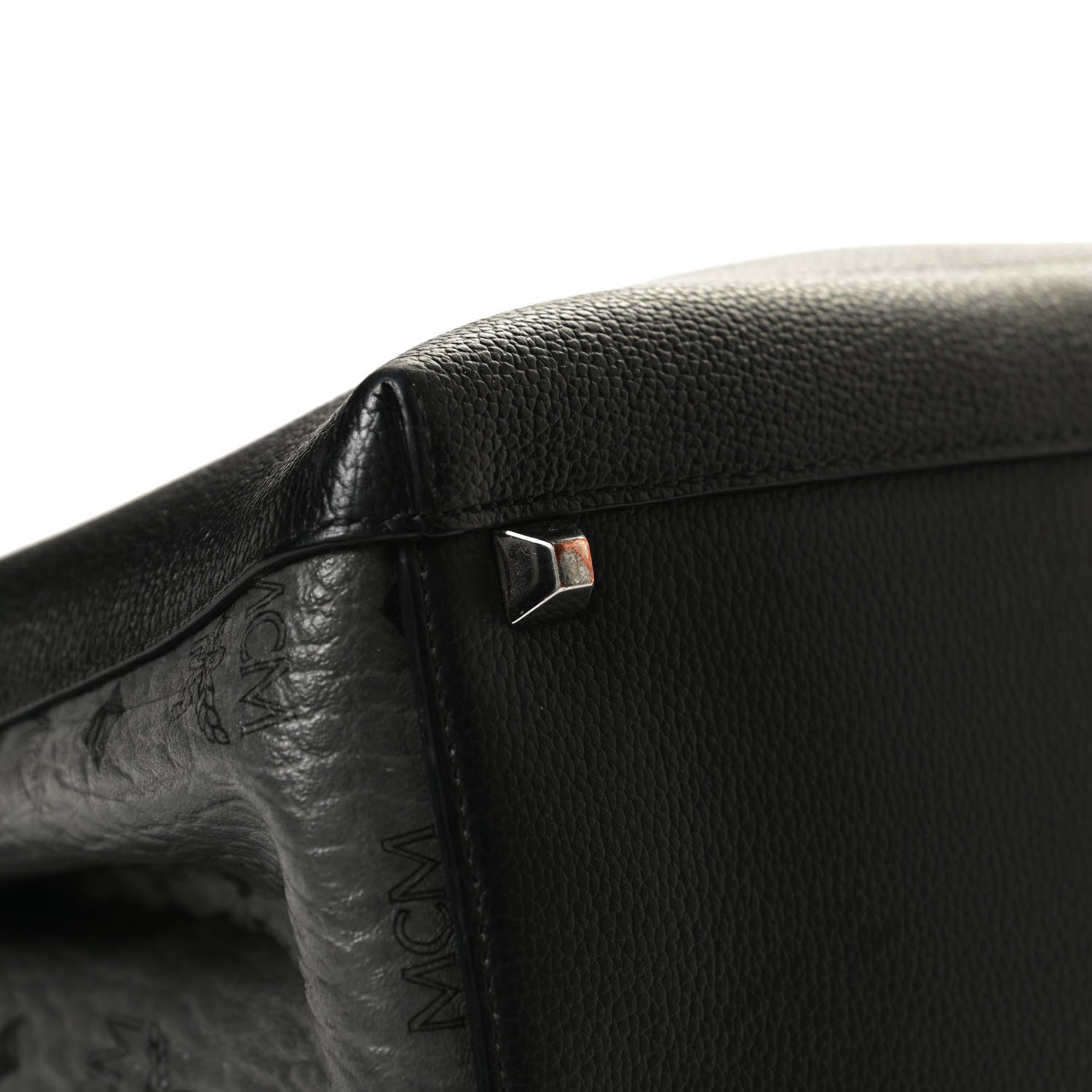 MCM Grained Calfskin Visetos Medium Sarah Hobo Black 10 of 17