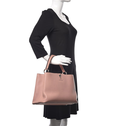 Louis Vuitton Taurillon Capucines MM Magnolia 2 of 9