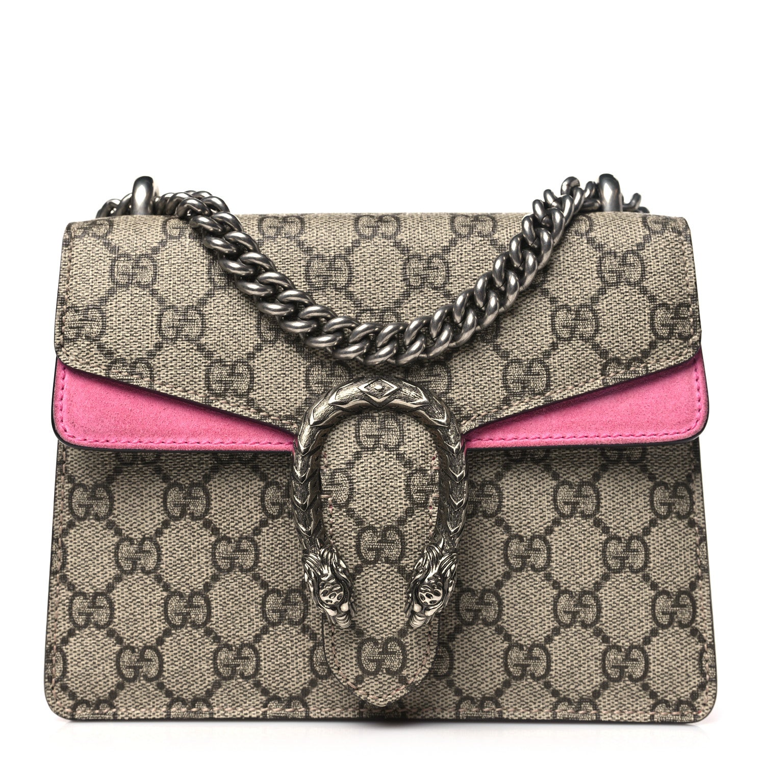 Gucci GG Supreme Monogram Mini Dionysus Shoulder Bag Pink 1 of 11