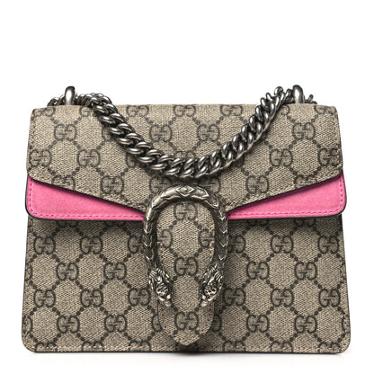Gucci GG Supreme Monogram Mini Dionysus Shoulder Bag Pink 1 of 11