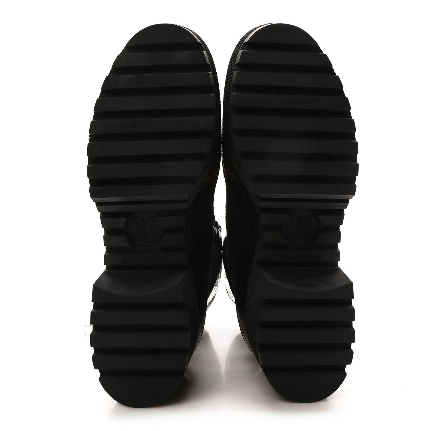 Louis Vuitton Suede Calfskin Monogram Laureate Platform Desert Boots Black 6 of 7