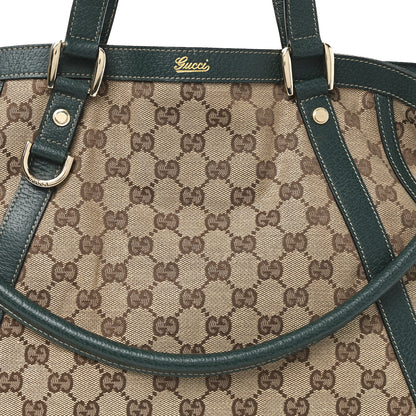 Gucci Monogram Medium Abbey Convertible Tote Green 8 of 10