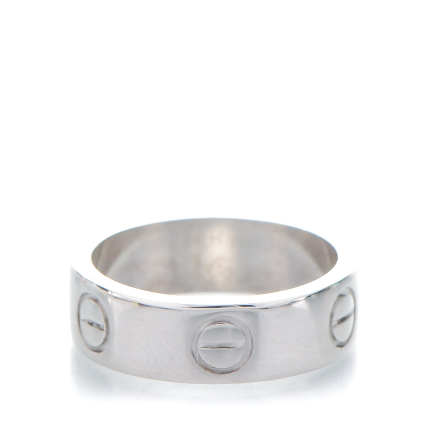 18K White Gold 5.5mm LOVE Ring 49 4.75