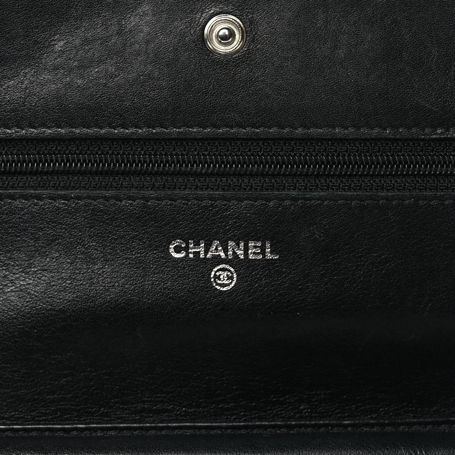 Chanel Caviar Timeless CC Wallet On Chain WOC Black 5 of 11