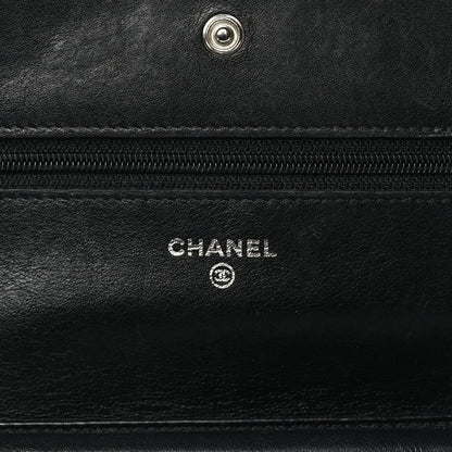 Chanel Caviar Timeless CC Wallet On Chain WOC Black 5 of 11