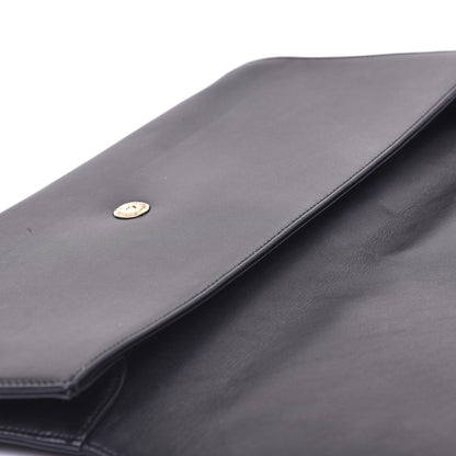 Saint Laurent Calfskin Diagonal Clutch Black 12 of 12