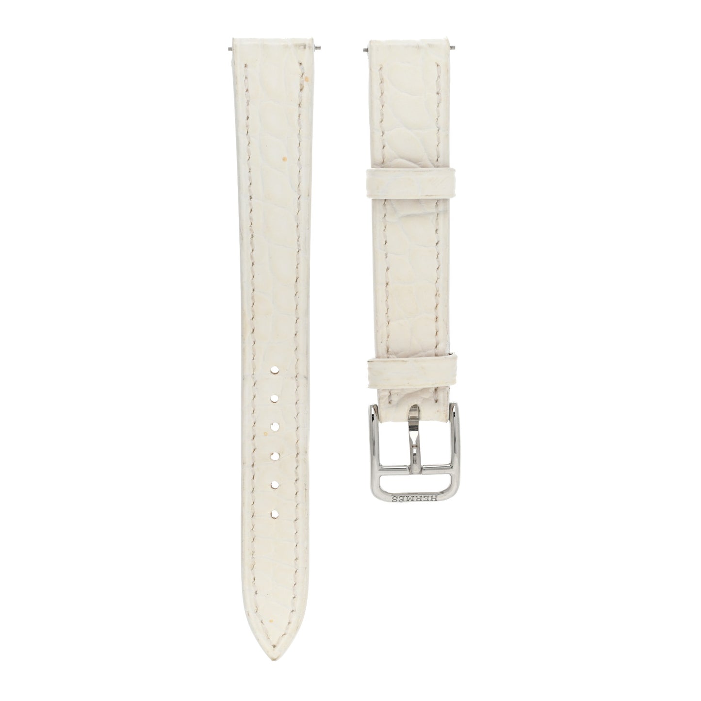 Alligator Heure H Hour Watch 30mm Strap White