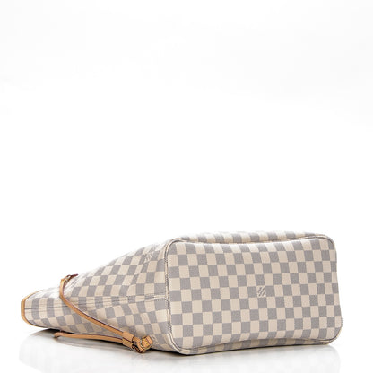 Louis Vuitton Damier Azur Neo Neverfull MM Rose Ballerine 4 of 8