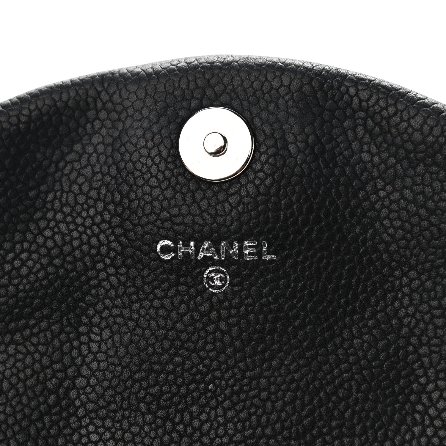 Chanel Caviar Half Moon Wallet On Chain WOC Black 6 of 12