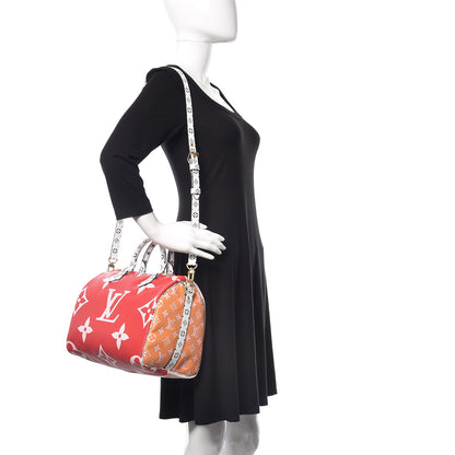 Louis Vuitton Monogram Giant Speedy Bandouliere 30 Rouge 2 of 9