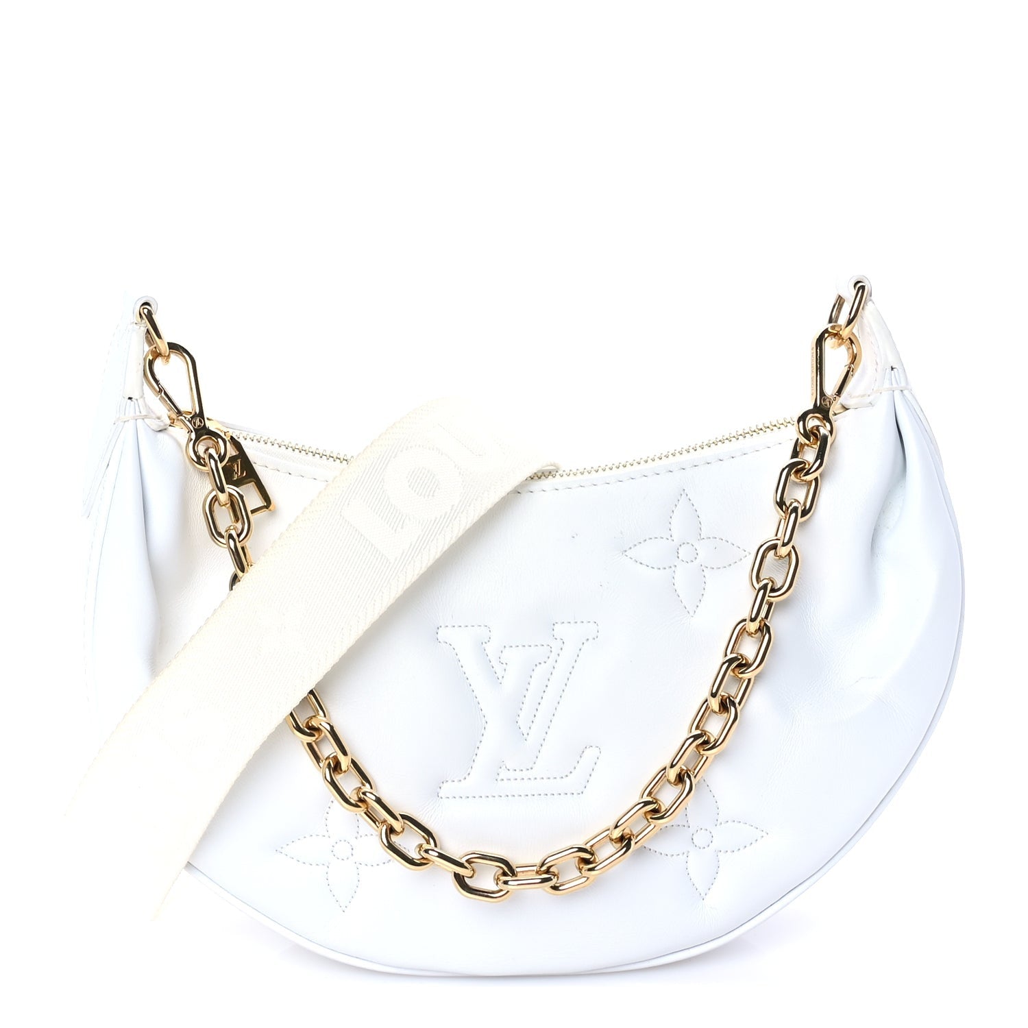 Louis Vuitton Calfskin Bubblegram Over The Moon White 1 of 7