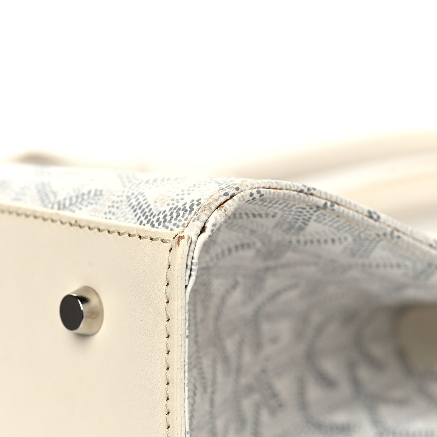 Goyardine Jersey PM Bag White