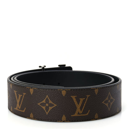 Louis Vuitton Calfskin Monogram 40mm LV Initiales Reversible Belt 95 38 Black 2 of 5