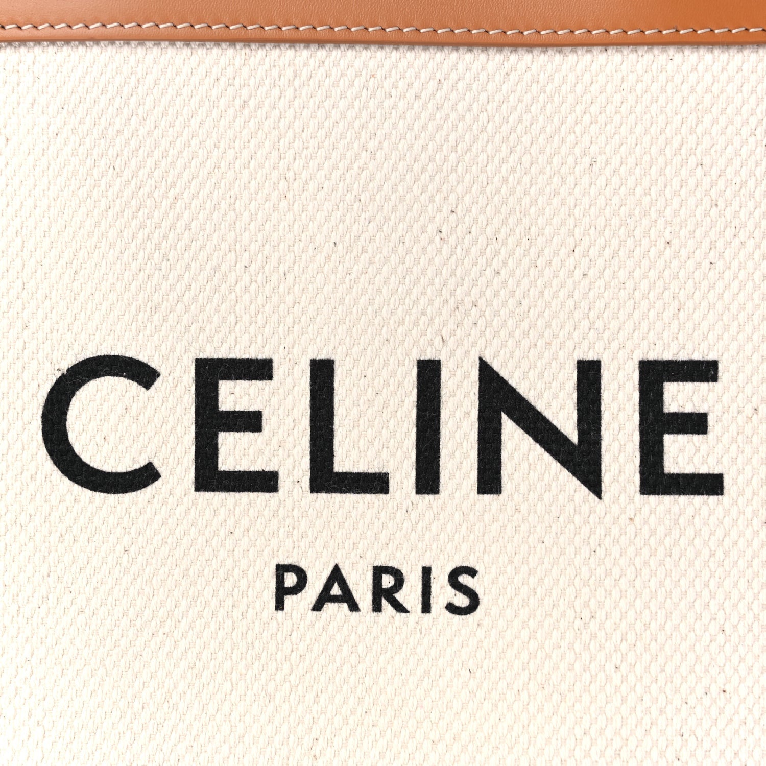 Celine Canvas Calfskin Mini Vertical Cabas Natural Tan 6 of 16