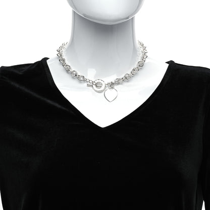 Tiffany Sterling Silver Heart Tag Toggle Necklace 2 of 6