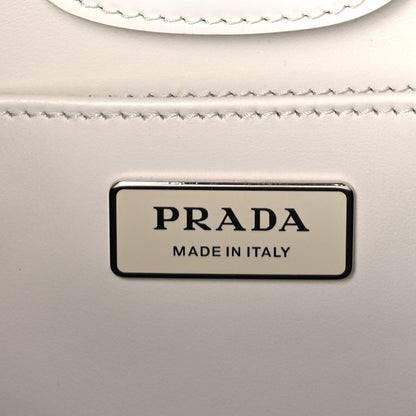 Prada Spazzolato Maxi Cleo Adjustable Strap Shoulder Bag White 6 of 7