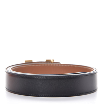 Hermes Togo 32mm H Belt 110 Black Gold 3 of 7