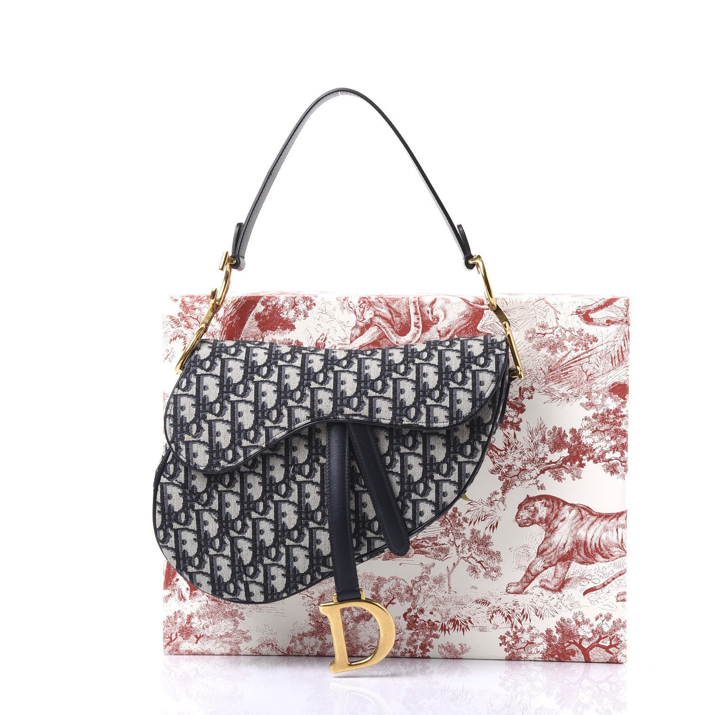 Oblique Saddle Bag Blue