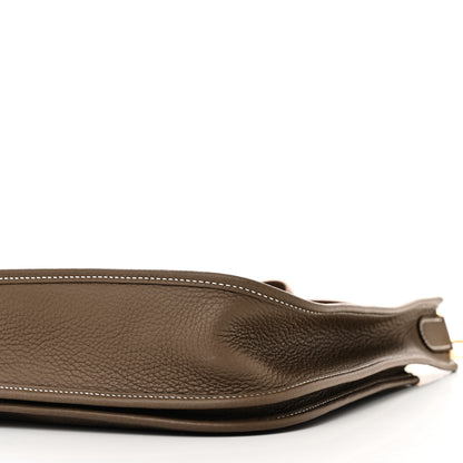 Hermes Taurillon Clemence Evelyne III PM  Etoupe 10 of 10