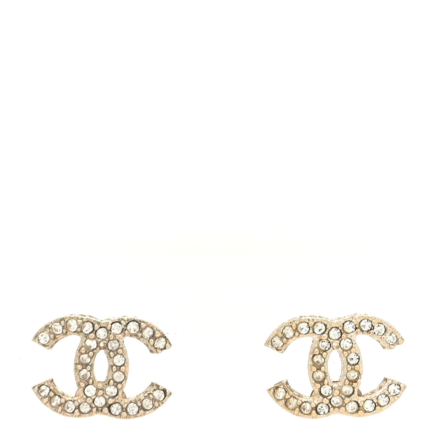 Crystal CC Earrings Gold