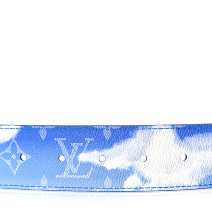 Louis Vuitton Monogram Clouds 40mm LV Initiales Belt 90 36 Blue 5 of 5