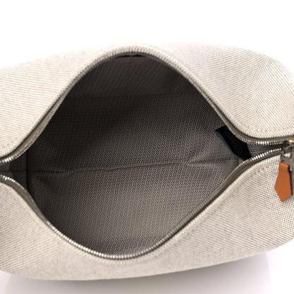 Hermes Canvas Small Bride-A-Brac Pouch Natural Jaune Citron 5 of 8