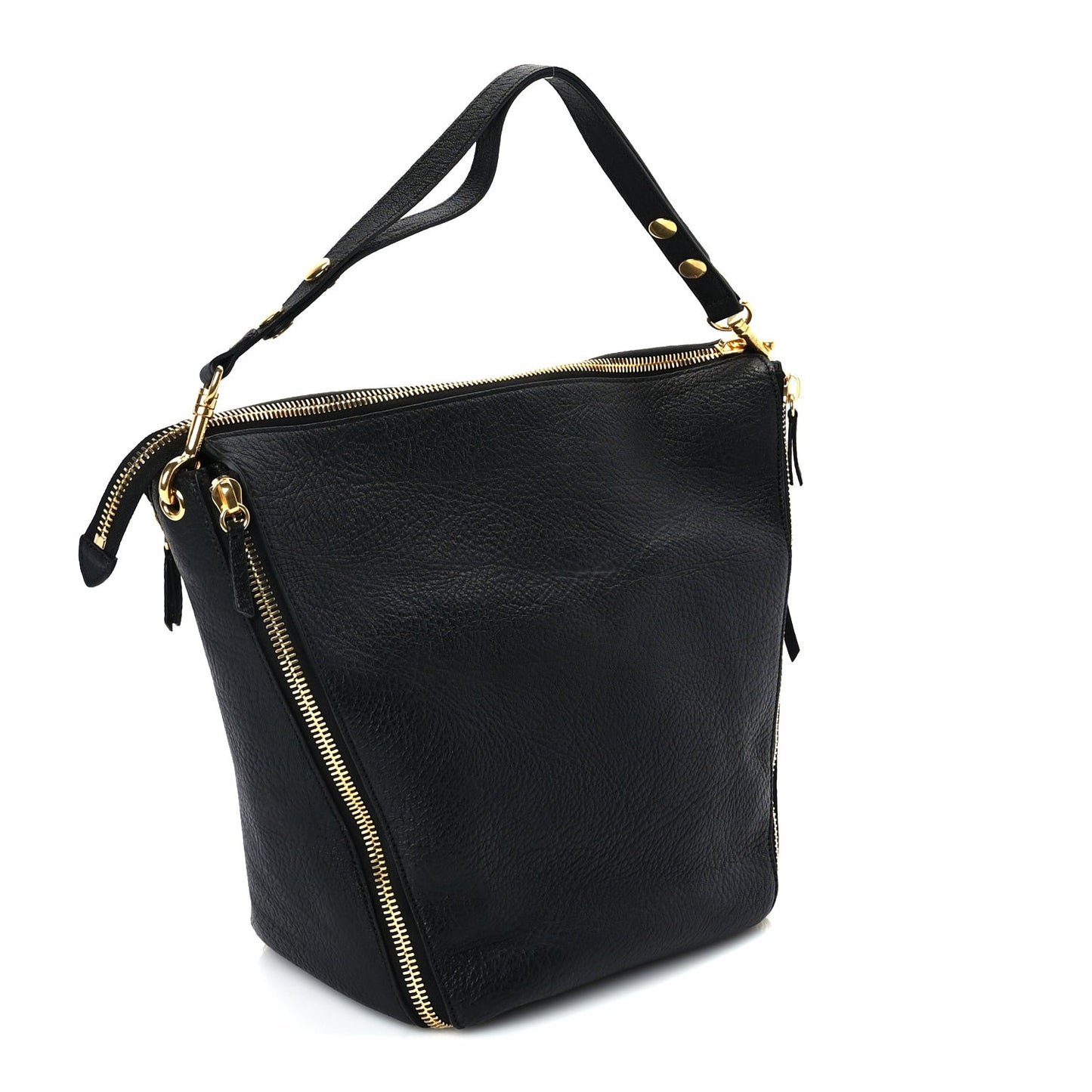 Textured Goatskin Camden Black