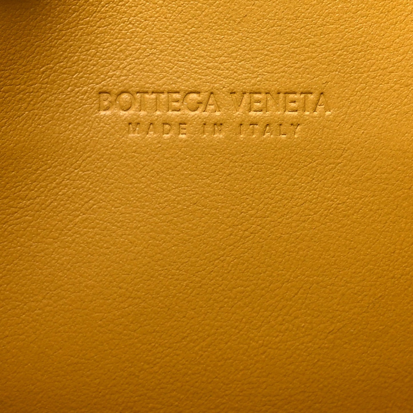 Grained Calfskin Geometric Belt Bag  Mustard Yellow