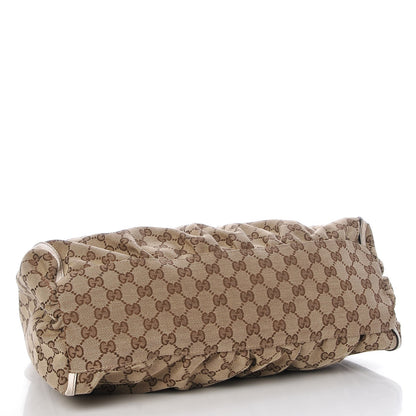 Gucci Monogram Large D Gold Ring Hobo Off White 4 of 16