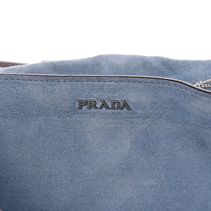 Prada Glace Calfskin Sfumata Cahier Bag Argilla Astrale 6 of 20