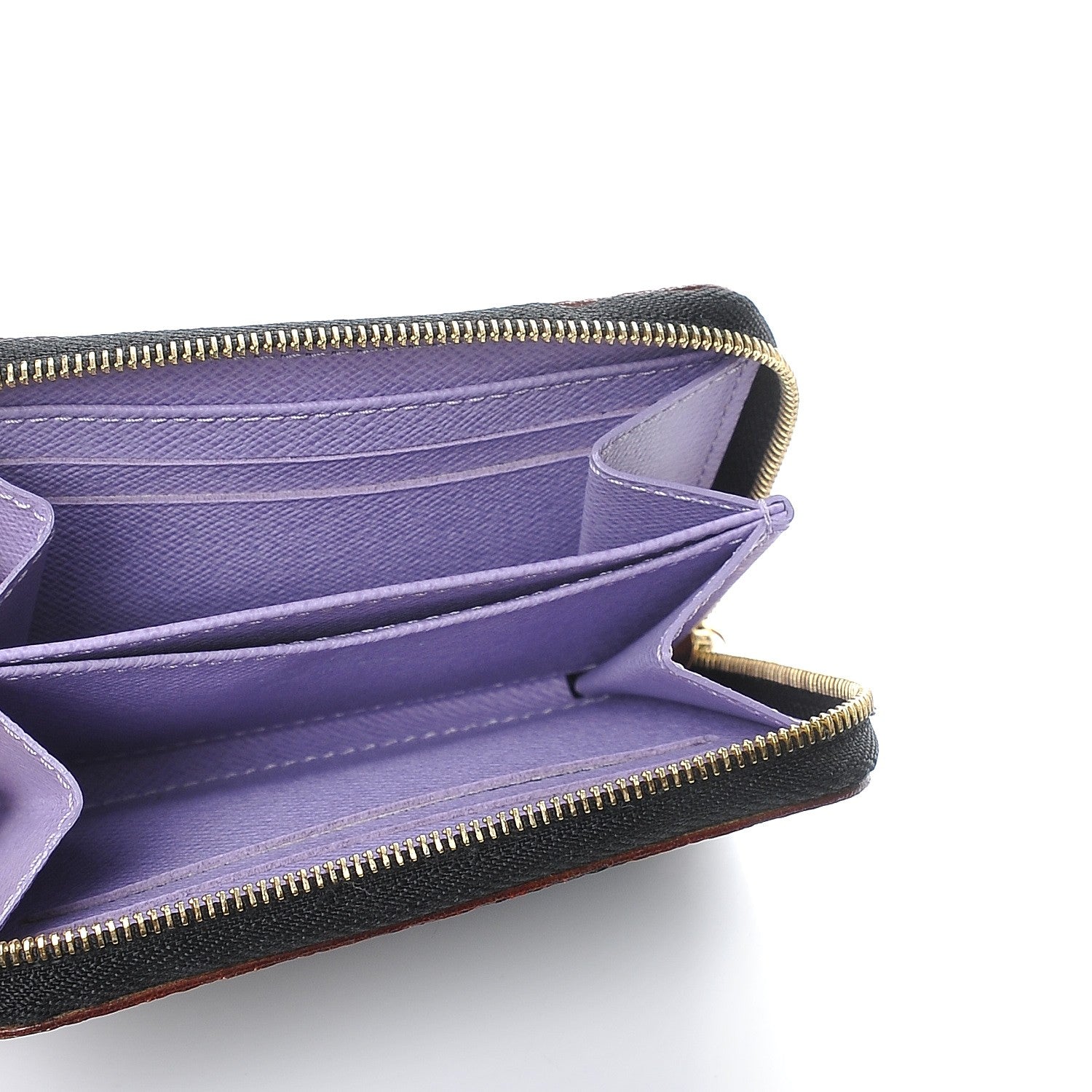 Louis Vuitton Monogram Multicolor Zippy Coin Purse Black Violet 5 of 8