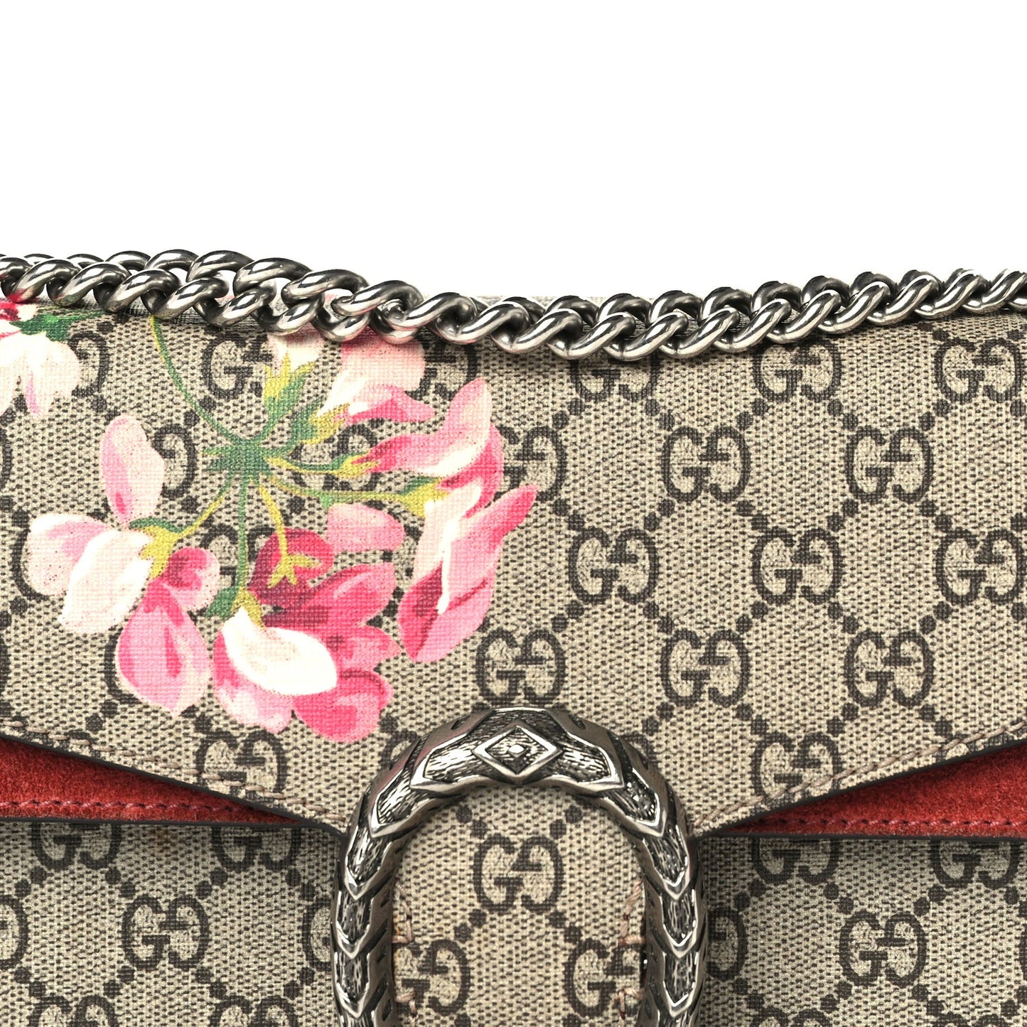 GG Supreme Monogram Blooms Small Dionysus Shoulder Bag Beige Multicolor Dry Rose